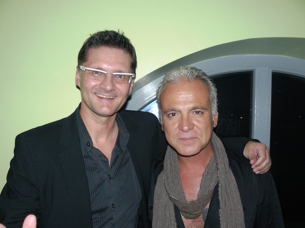 Foto André Prager mit Mr. Jenseits von Eden Nino de Angelo