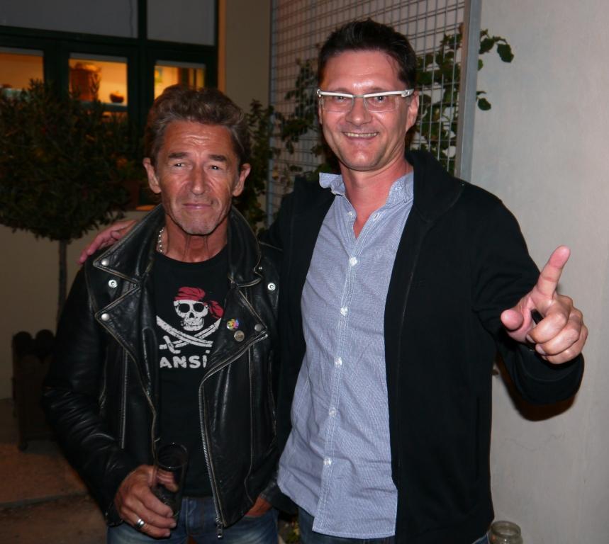 Foto André Prager mit Deutschrocker Peter Maffay
