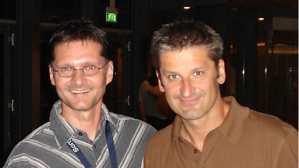 Foto André Prager mit Hartmut Engler von PUR